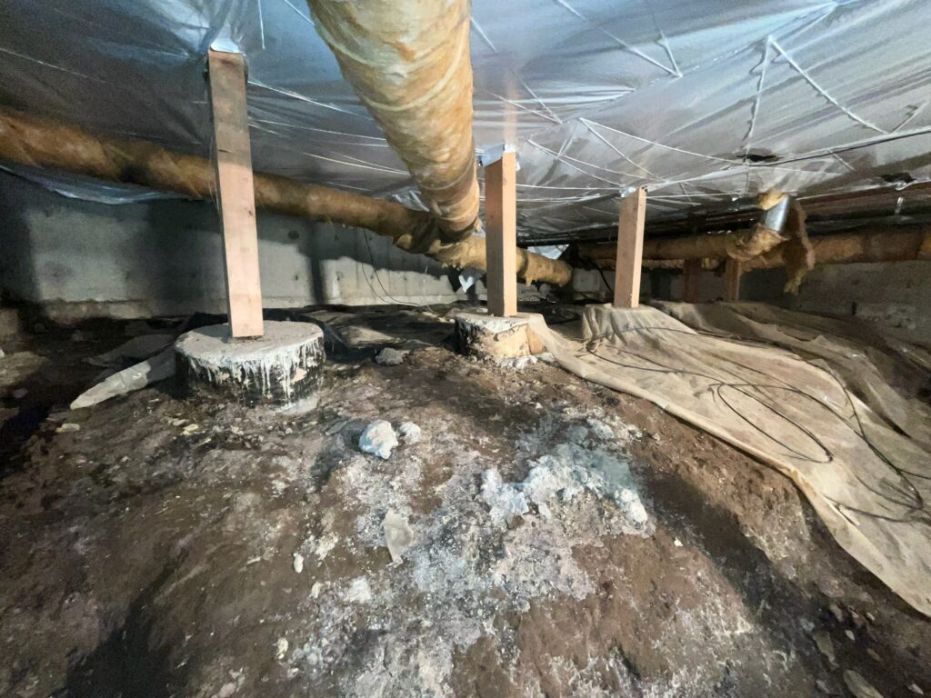 exposed dirt crawlspace Crawl Space