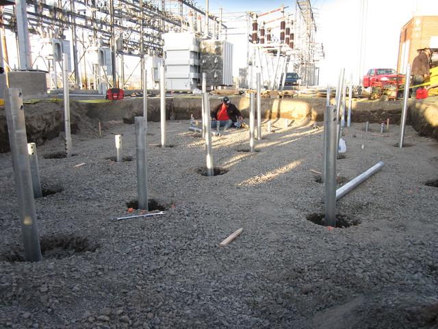106 Pier Installation in Union Gap, WA Completed pre-construction helical pile installation for transformer support in Union Gap Washington