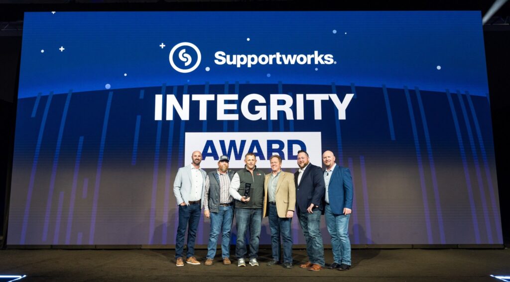 The Terrafirma team receiving the Integrity Award.