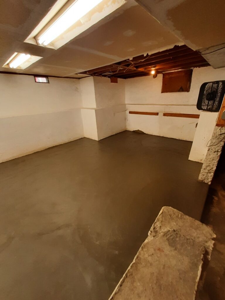 Basement Waterproofing in Tacoma WA after basement