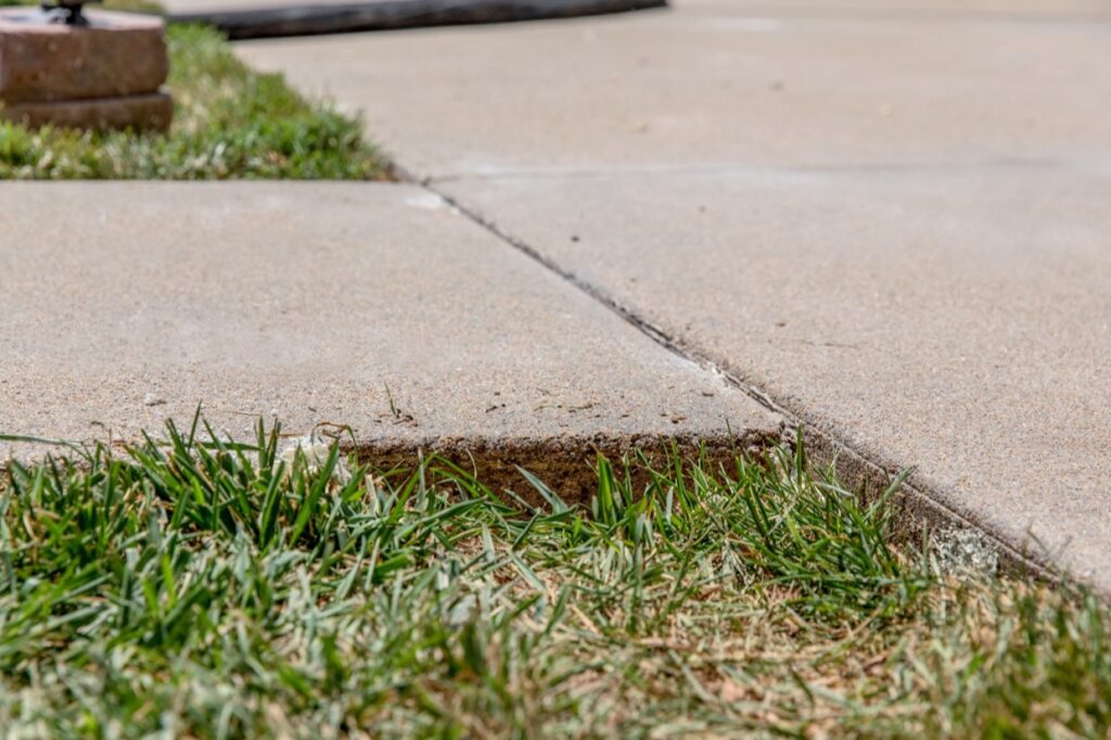 Concrete Repair for Settled Sidewalk2 concrete