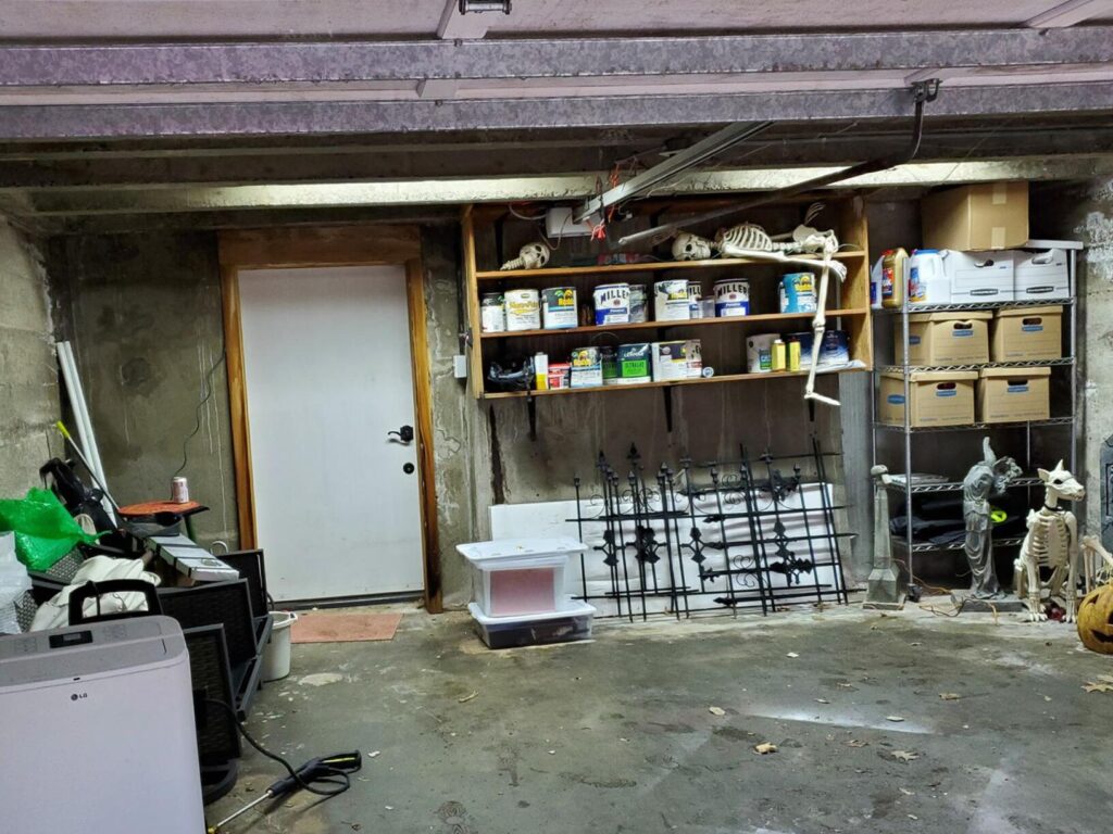 EverBrace Wall Stabilization in Portland OR 2before basement