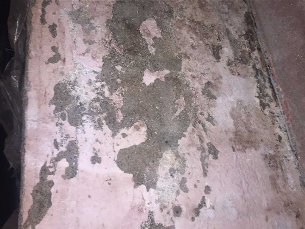 Spalling basement walls