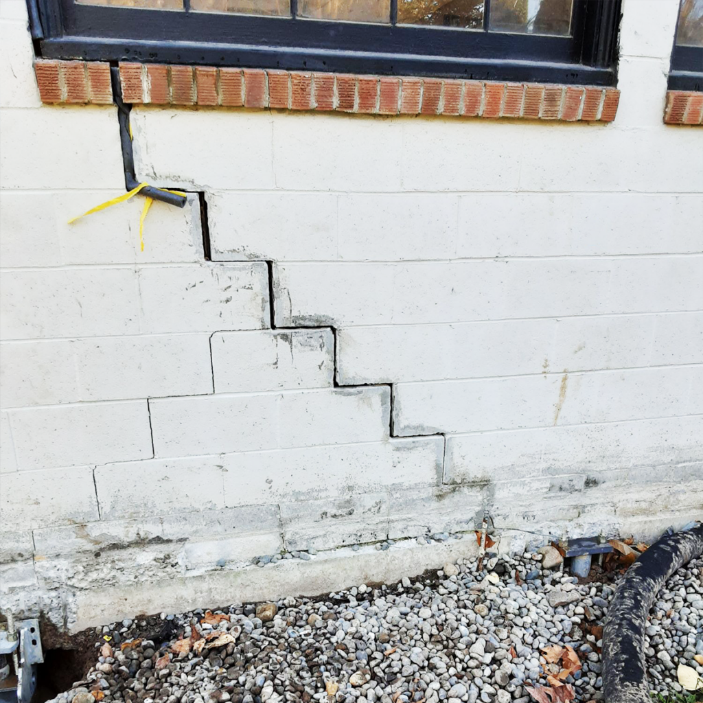 cracking stair steps Foundation