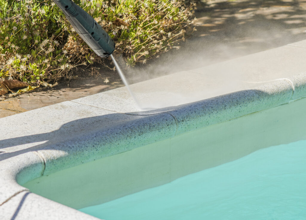 pressure washing pool deck Pool Deck