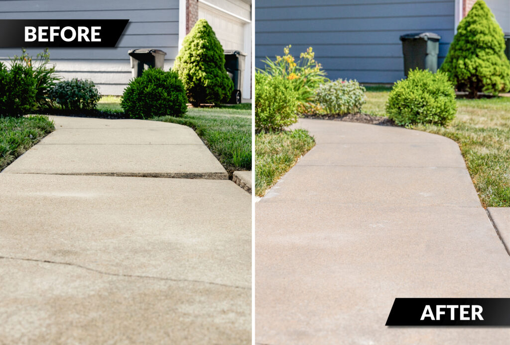 uneven cracked concrete before after Concrete Leveling