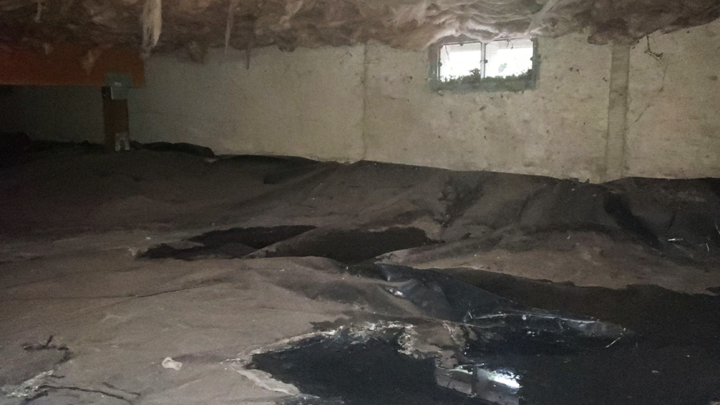 water crawl space damage basement