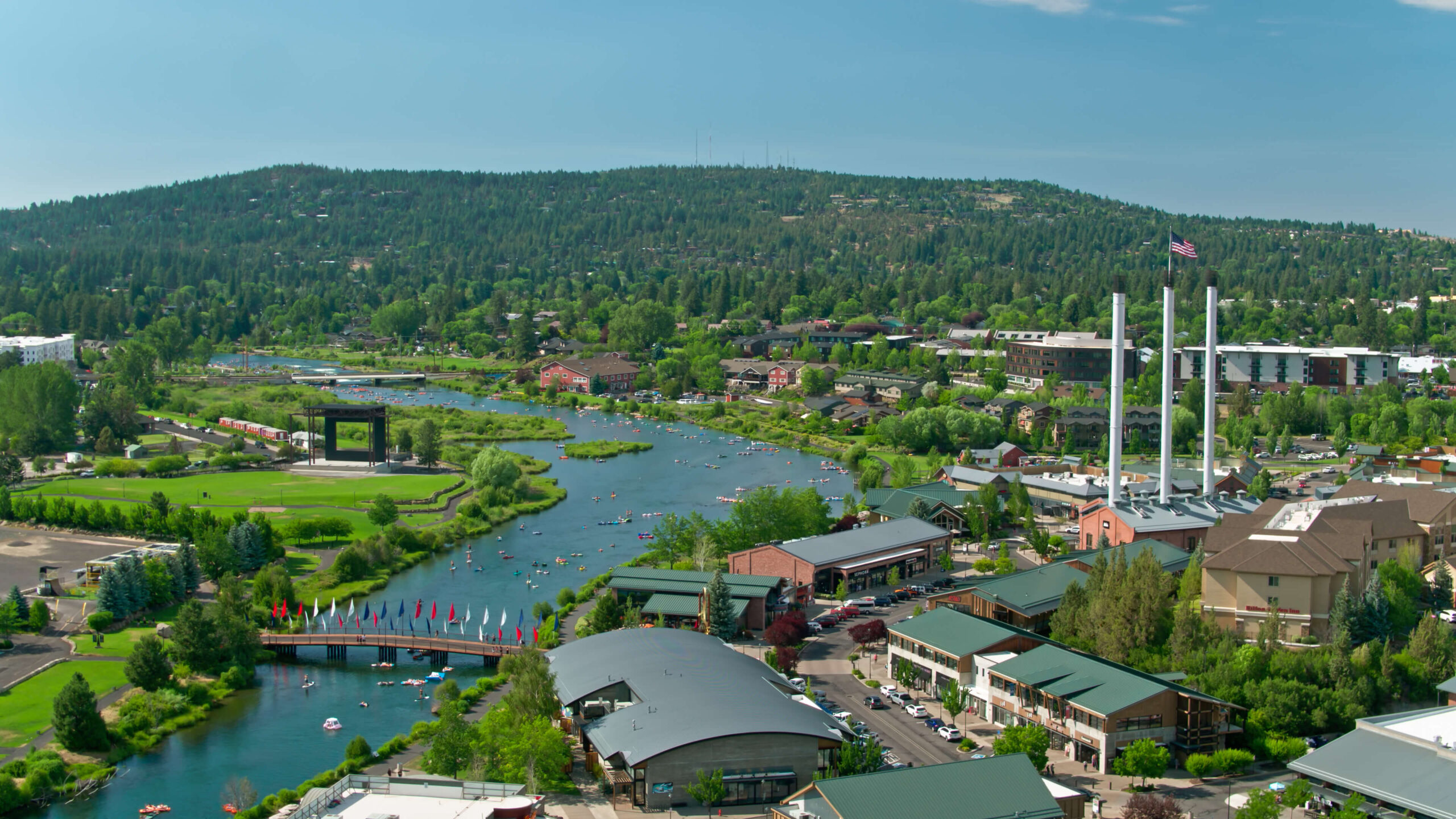 Bend Oregon Drone Shot scaled