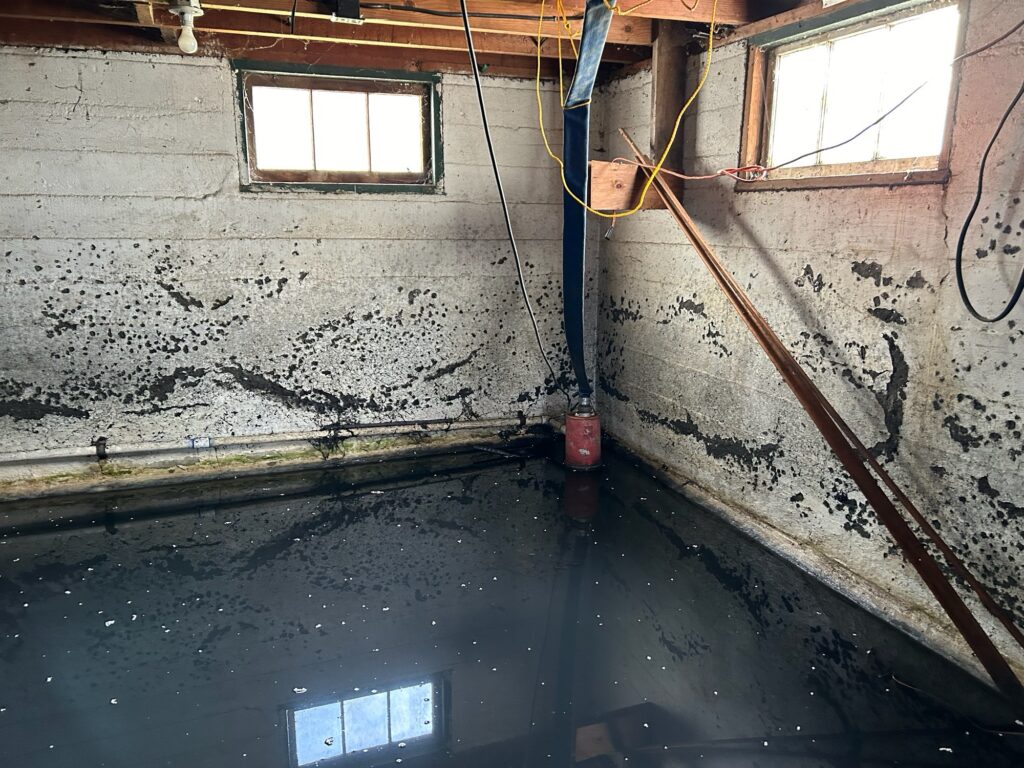 leaky floors wall cracks basement concrete