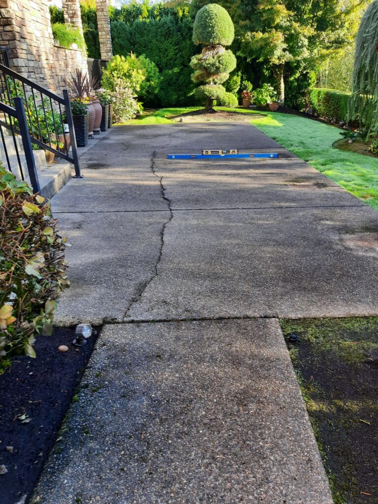 concrete repair porch cama wa before concrete